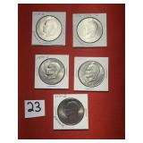 Eisenhower Dollars - 1971d, 1972d, 1974d, 1976d