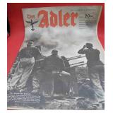 WWII 1944 Adler German Paper Anti-Aircraft Crew