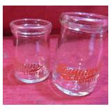 Vintage Korman's Dairy Lot 2 Creamer Bottles 1-3/4