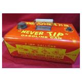 Vintage Never Tip Johnson Rose Gas Can NO US SHIP