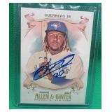 Vladimir Guerrero Jr. SIGNED 2021 Allen Ginter COA