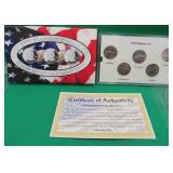 1999 USA Platinum Mint State Quarter Edition Set