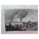 Civil War Era Fort Sumter Bombardment Book Plate