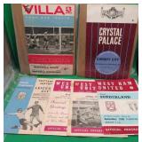 6x 1960's Soccer Official Programs Aston Villa ++