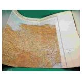 1940 War Revision England & Wales Vintage Map