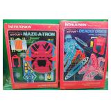 2x Sealed Tron Maze-A-Tron & Deadly Discs 1982