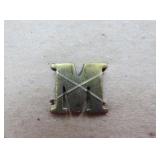 1800s British Army Pill Box Hat M Company Insignia