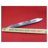 Vintage Pocket Advertising Knife NO US SHIPPING