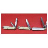 Vintage 3 Pearl Handle Pocket Knives NO US SHIP