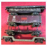 Old Lot 5 Metal Model Train Cars Made in England