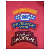 Canadian Army Lot 4 French Quebec Title Patches