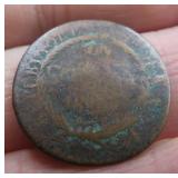 Early 1880's Haiti Un Centime Antique Coin OLD