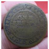 Early 1800's One Penny Token Maybe Nova Scotia OLD