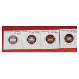 Silver Ingot Lot 4 Franklin Mint Classic Cars Bars