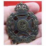 WWII Canadian Royal Rifles Military Cap Badge OLD