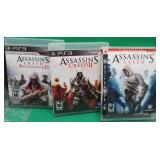 3x PS3 Assassin's Creed I II & Brotherhood Games