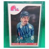 Signed Michel Goulet 1985-86 O-Pee-Chee Card