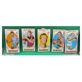 5x 1969-70 Topps Basketball Tall Boys Cards Walker