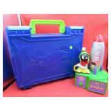 Toy Lot Hot Wheels Play Set & Martian Pez