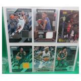 6x Basketball Cards W/ 5x Relics JR Smith - Barnes