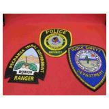 US Native Police Lot 3 Indian Reserve Patches