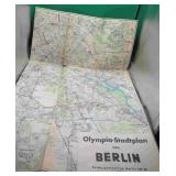 1936 Hitler Olympia - Stadt Plan Von Berlin Map !