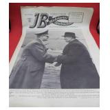 WWII 1943 German Observer Paper Allied Leaders