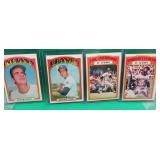 4x 1972 O-Pee-Chee Baseball Roberto Clemente Perry