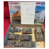 WWII German Tank Lot 7 Completed 1/72 Models
