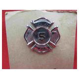 Canada Quebec Volunteer Firemans Cap Badge Pin