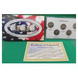 1999 USA Platinum Mint State Quarter Edition Set