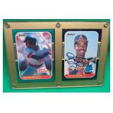 Devon White 1987 Donruss RC + Autograph Jays