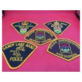 Native Police Lot 5 Indian Reserve Patch Insignias