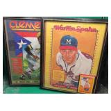 4x Framed Donruss Insert Puzzle 8x10' Card Sets +