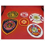 Fire Dept. Lot 6 Uniform Patches Rescue Brigade++