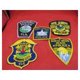 Police Lot 5 Florida USA Uniform Patch Insignias