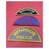 Windsor Police Lot 3 Older Uniform Patches Canada