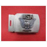 Vintage US Navy USN Military Belt Buckle