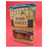 Vintage Bond Street Pipe Cigarette Tobacco Tin