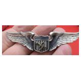 USAAF Sterling Silver Army Air Force Pilot Wings
