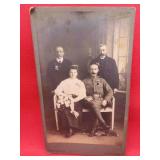 Early 1900's Eurpean Military Cabinet Photo OLD