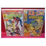 Spider-Man Lot 2 Marvel Comic Books w Kazar #3