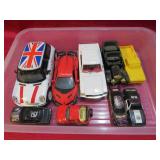 Box Lot 9 Diecast Cars Vintage to Modern Vehicles