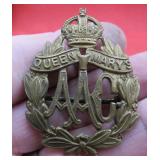 WWI Queen Marys Army Auxillery Corps Cap Badge