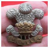 British Army The Welch Regiment Cap Badge OLD