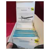 Large Lot Warplane Airplane Jet Index Card Set