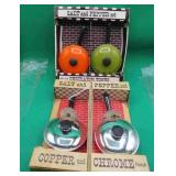 2x Salt & Pepper Shakers Decorator Tones +