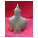 1974 Inuit Soapstone Dird Carving Egio Artcic Art