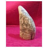 Decorative Maritime Scrimshaw Resin Carving Art