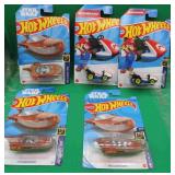 3x Star Wars Hot Wheels Landspeeder 2x Super Mario